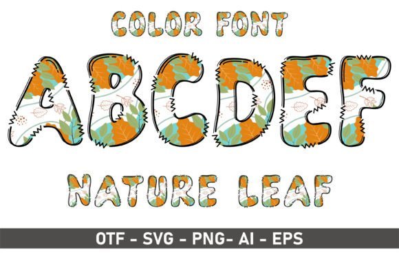 Nature Leaf Font - Featured Image
