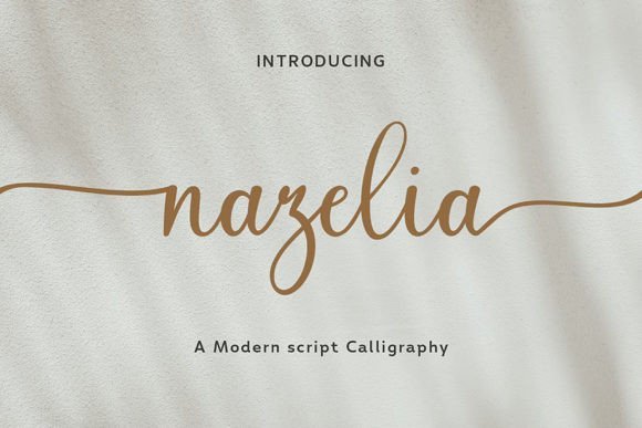 Nazelia Script Font - Featured Image