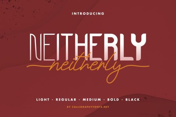 Neitherly Font - Featured Image