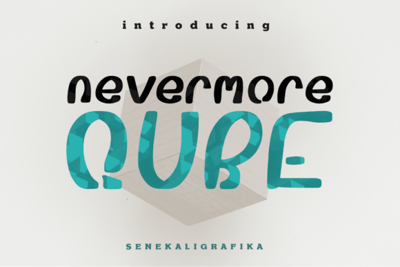 Nevermore Qube Font - Featured Image