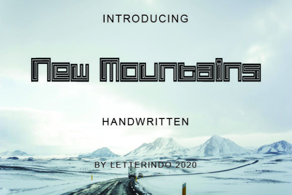 New Mountains Font - Featured Image
