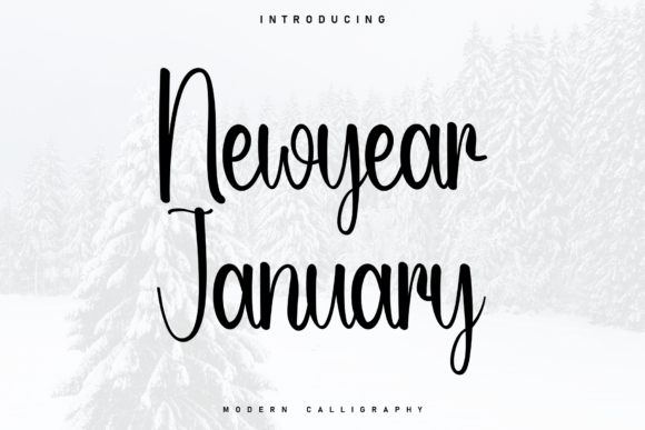 Newyear January Font - Featured Image