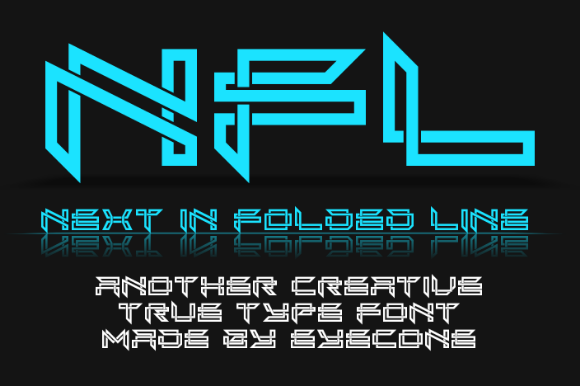 Next in Folded Line Font - Featured Image