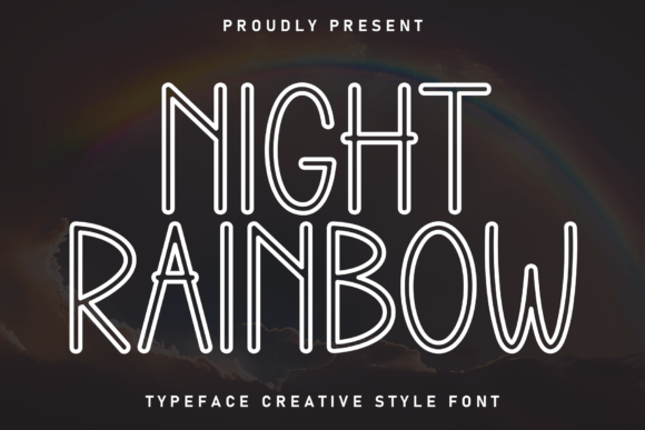 Night Rainbow Font - Featured Image