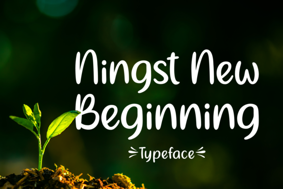 Ningst New Beginning Font - Featured Image