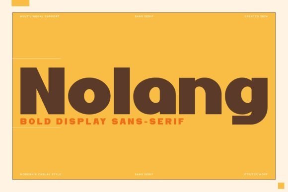 Nolang Font - Featured Image