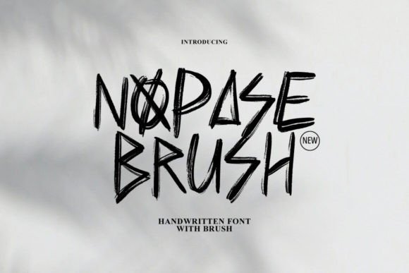 Nopase Brush Font - Featured Image