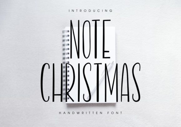 Note Christmas Font - Featured Image