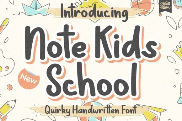 Note Kids School Font - Featured Image