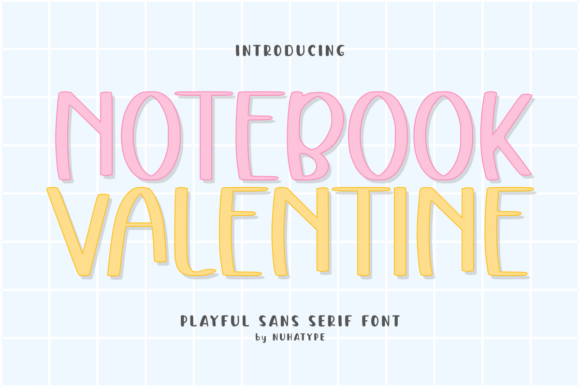 Notebook Valenitne Font - Featured Image
