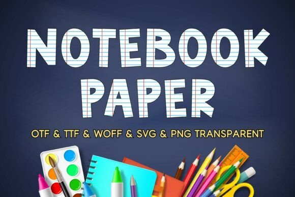 Notebookpaper Font - Featured Image