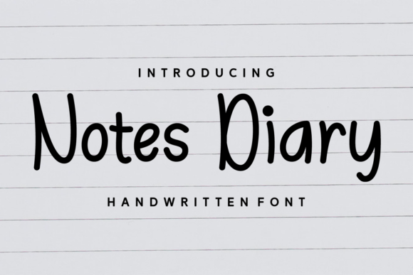 Notes Diary Font - Featured Image