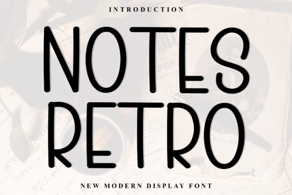 Notes Retro Font - Featured Image