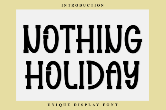 Nothing Holiday Font - Featured Image