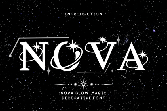Nova Glow Magic Font - Featured Image