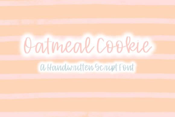 Oatmeal Cookie Font - Featured Image