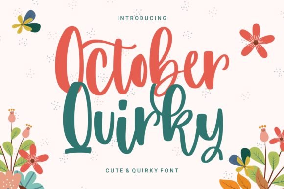 October Quirky Font - Featured Image