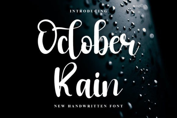 October Rain Font - Featured Image