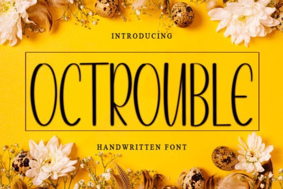 Octrouble Font - Featured Image