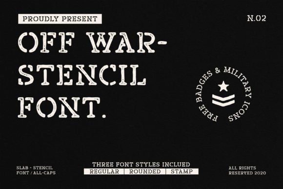 Off War Font - Featured Image