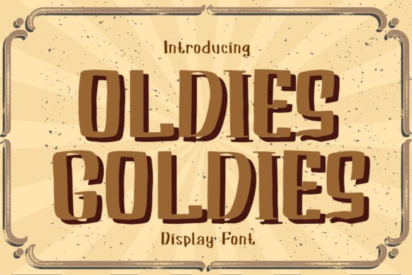 Oldies Goldies Font - Featured Image