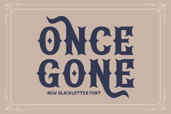 Once Gone Font - Featured Image