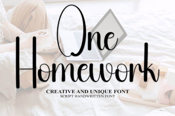 One Homework Font - Featured Image