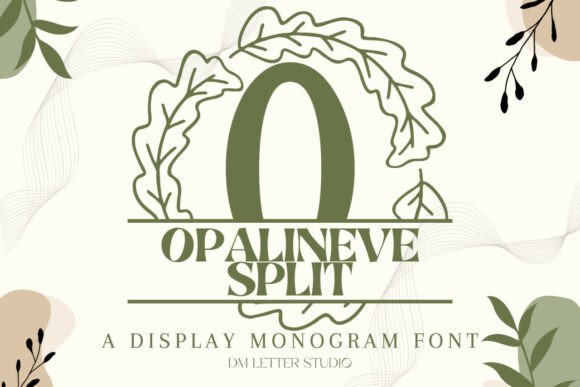 Opalineve Split Monogram Font - Featured Image