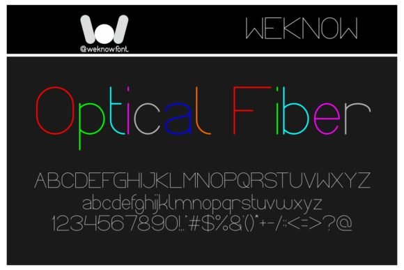 Optical Fiber Font - Featured Image