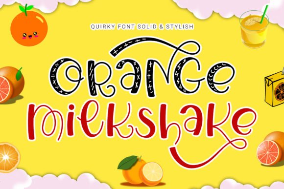 Orange Milkshake Font - Featured Image
