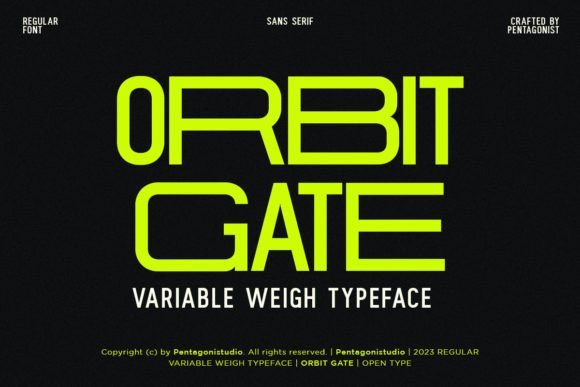 Orbit Gate Font - Featured Image