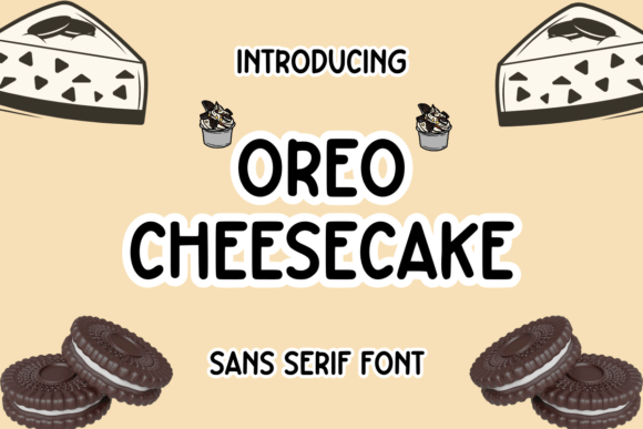 Oreo Cheesecake Font - Featured Image