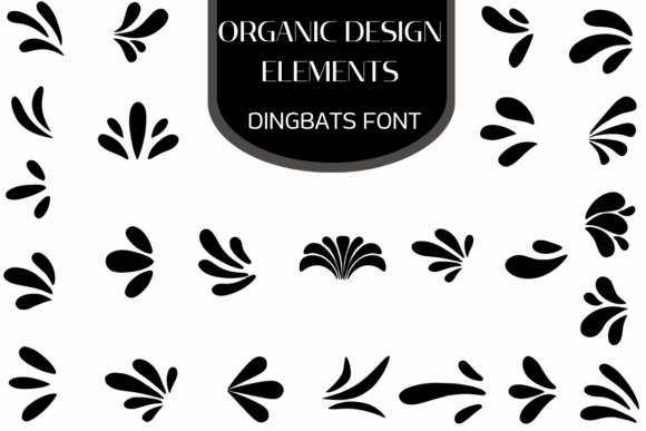 Organic Design Elements Font - Featured Image