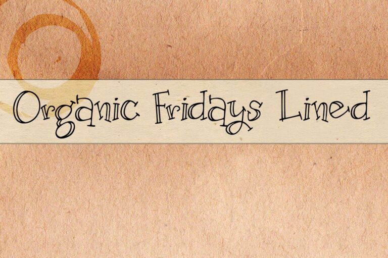 Organic Fridays Lined Font - Featured Image