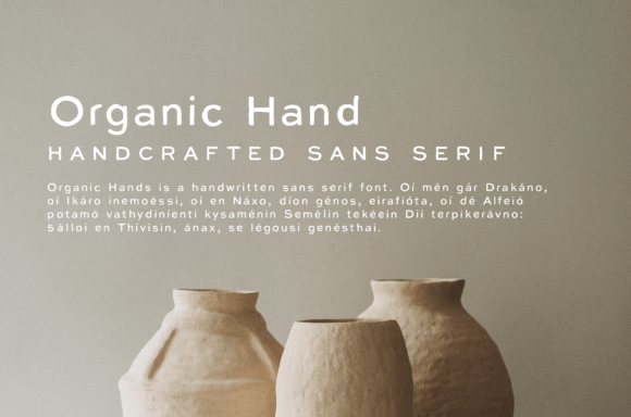 Organic Hand Font - Featured Image