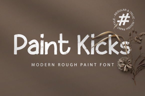 Paint Kicks Font - Featured Image