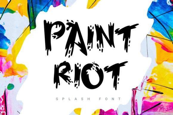 Paint Riot Font - Featured Image