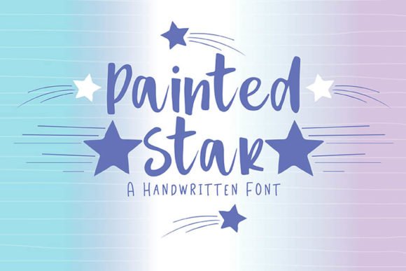 Painted Star Font - Featured Image