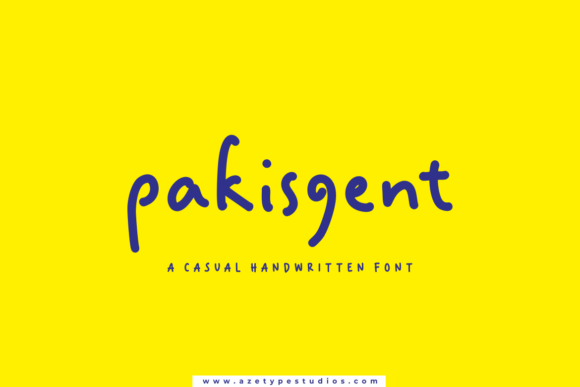 Pakisgent Font - Featured Image
