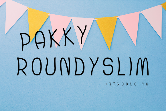 Pakky Roundyslim Font - Featured Image