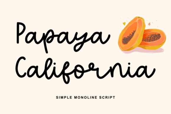 Papaya California Font - Featured Image