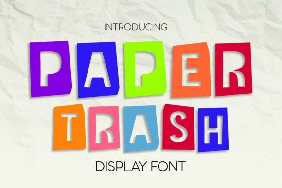 Paper Trash Font - Featured Image
