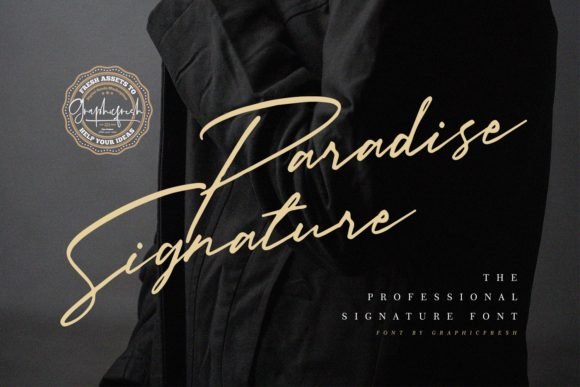 Paradise Signature Font - Featured Image