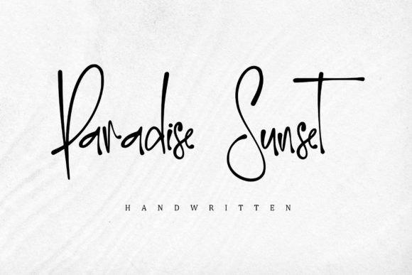 Paradise Sunset Font - Featured Image