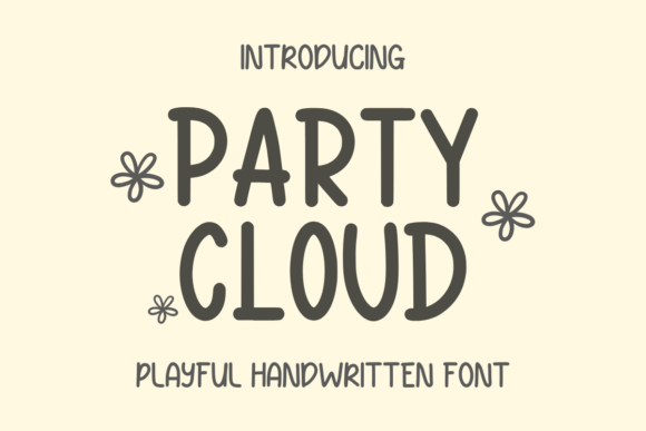 Party Cloud Font - Featured Image