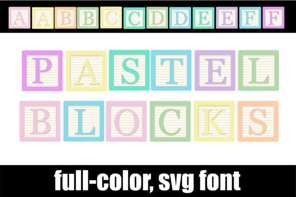 Pastel Blocks Font - Featured Image