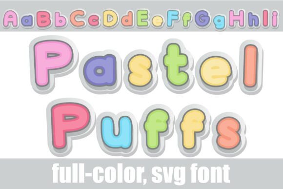 Pastel Puffs Font - Featured Image