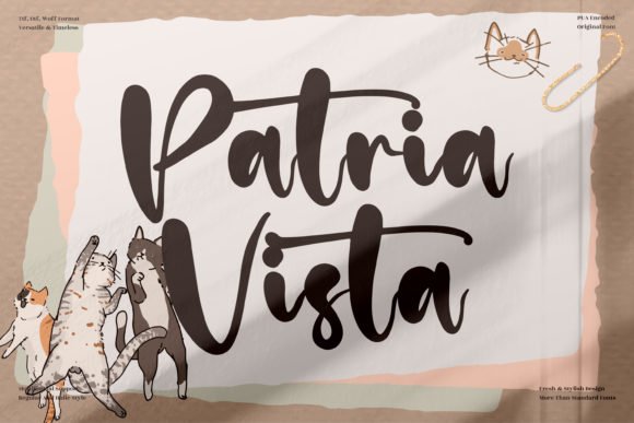 Patria Vista Font - Featured Image