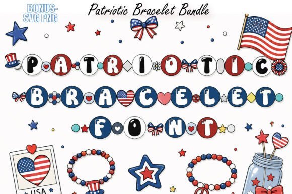 Patriotic Bracelet Font - Featured Image