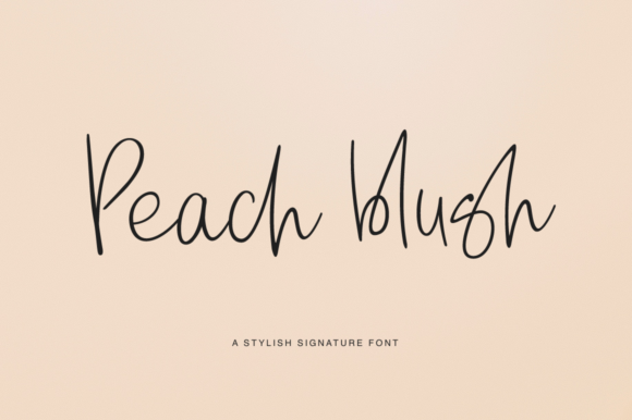 Peach Blush Font - Featured Image